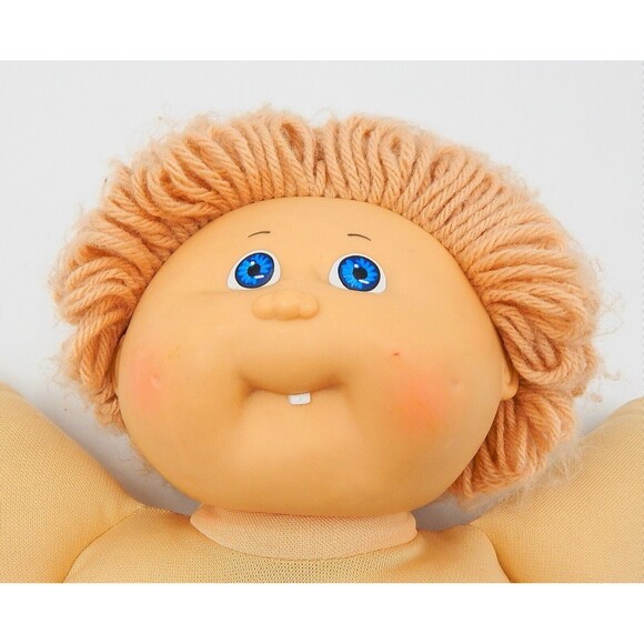 Cabbage Patch Doll First Tooth 1985 LT Brown Hair Blue Eyes - Picture 12 of 16